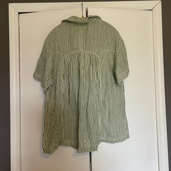 We The Free Sun Beams Indigo Shirt  Med - Picture 6 of 7